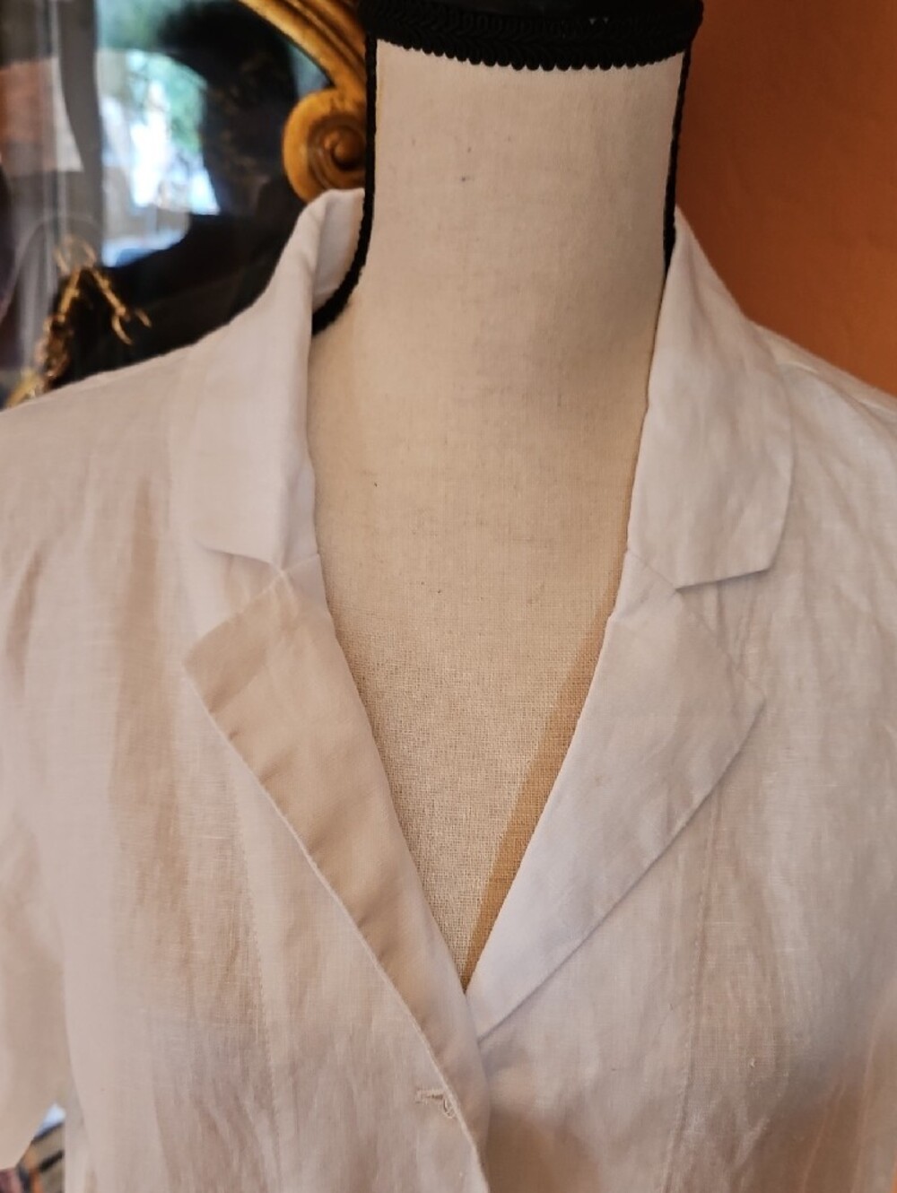 Quince 100% European Linen Shirt In White - Picture 7 of 13